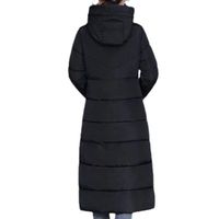 Manteau Long Femme Hiver AEGJEGVD - Doublure Polaire, Coupe Slim, Capuche, Fermeture éclair - Chaud Et Coupe-vent