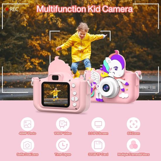 A5 Mini Appareil Photo Pour Enfants De Haute Qualité Petit Appareil Photo Numérique Pour Enfants Jouets électriques Dessin Animé Conception Mignon