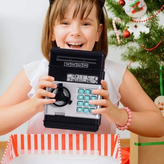 Tirelire pour Garçons de 3 à 12 ans, tirelire électronique avec code, coffre -fort pour