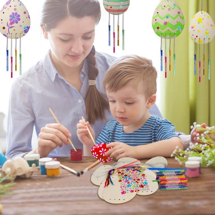 WEDNOK 10 Pcs Œufs De Pâques En Bois à Peindre – Idéal Pour Bricolage Enfant, Carillon Éolien Artisanat Créatif, Déco Printemps Et Pâques Intérieur Extérieur Oeufs De Pâques Bois WEDNOK 10 Pcs Œufs De Pâques En Bois à Peindre – Idéal Pour Bricolage Enfant, Carillon Éolien Artisanat Créatif, Déco Printemps Et Pâques Intérieur Extérieur Oeufs De Pâques Bois