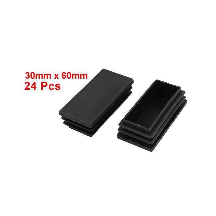 Punta per Tubo Quadrato 120mm 12cm Tappi Pinna PVC Otturatore Alette Punta per Tubo Quadrato 120mm 12cm Tappi Pinna PVC Otturatore Alette