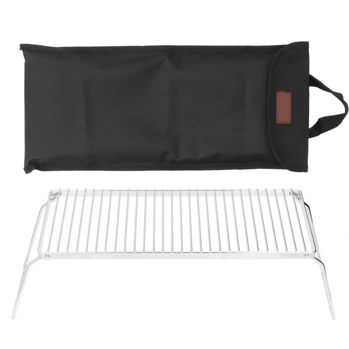 Atyhao Barbecue Rack, Foldable Harmless Rustproof Stainless Steel Grill ...