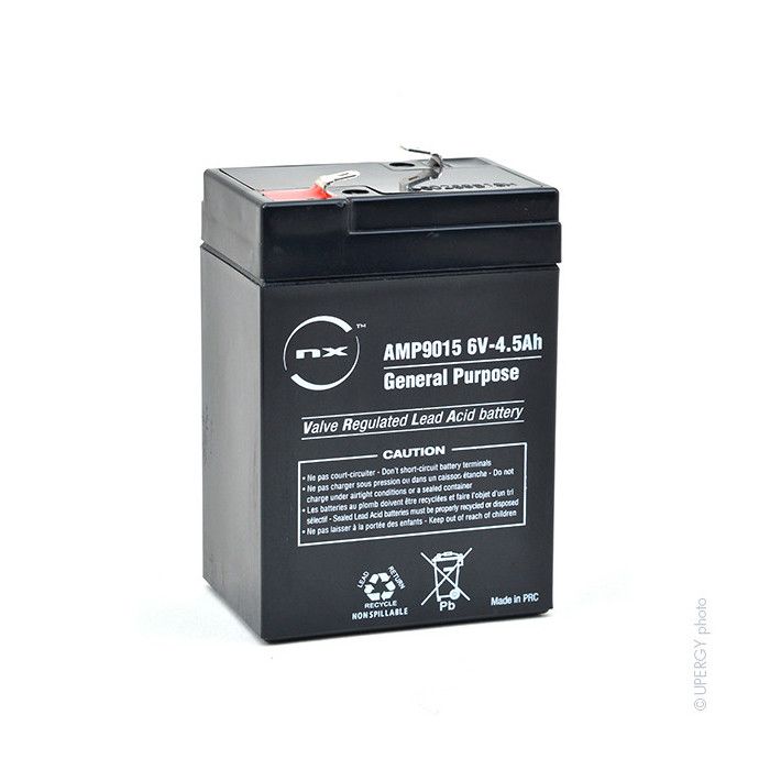 Batterie Pour Enfant NX - Batterie Plomb AGM S 6V-4.5Ah 6V 4.5Ah T1 - Unité(s Batterie Onduleur