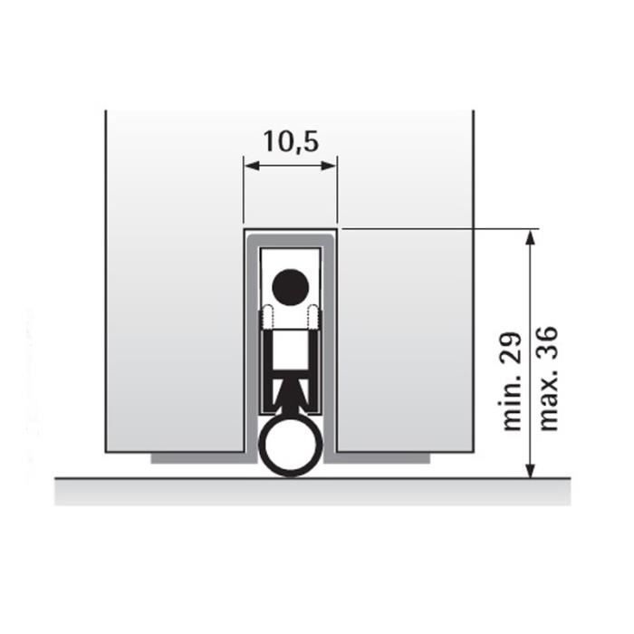 Bas de porte automatique 73cm POM 3 - ELLEN - 1906001 - Cdiscount