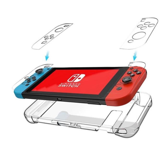HEYSTOP Protection Switch, Pochette pour Nintendo Switch Étui Housse pour  Nintendo Switch Coque Transparente Protection écran Compatible pour Switch  avec 6 Thumb Grip : : Jeux vidéo