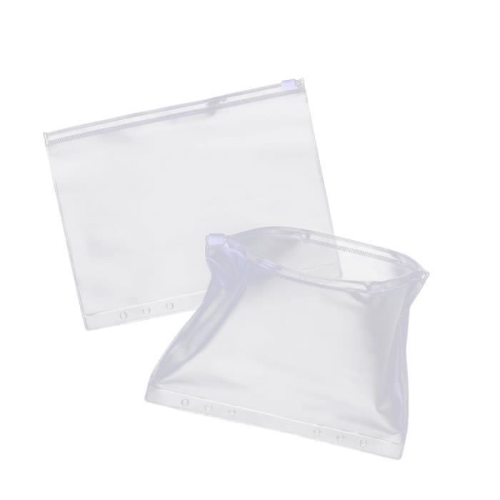 Pochette Plastique - A5 Pochette Transparente Porte Document Plastique avec  Bouton et Poche (24 Pcs)