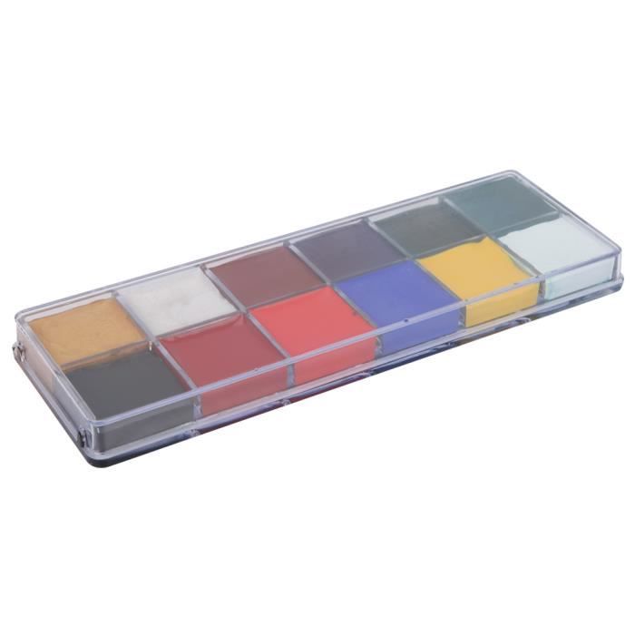 Kit de 12 tube peinture au doigt verte lavable pour enfant non toxique