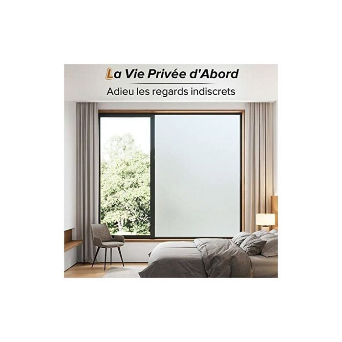 Pellicola Occultante Per Finestre Sosayet - Effetto Vetro Smerigliato, Protezione UV E Privacy