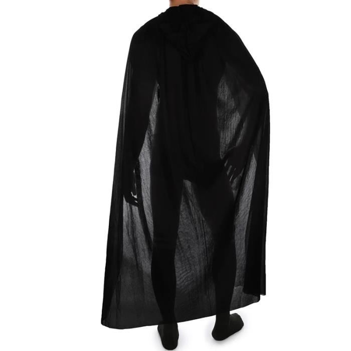 Cape à Capuche Unisexe Adulte - 150 Cm, Tissu Respirant - Halloween, Cosplay, Fête - 13