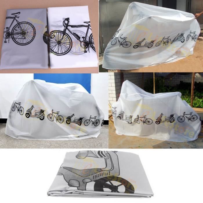 Housse De Vélo Imperméable & Anti-UV – Protection Pluie, Poussière, Rayures – Pliable – Universelle Pour VTT/moto