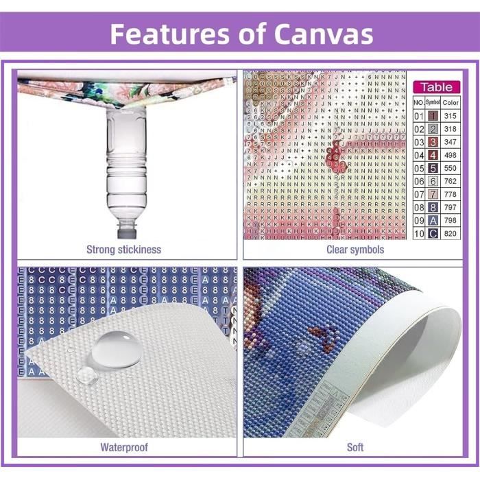 Ginfonr 5D Diamond Art Painting Complet Cráneo, Broderie Peinture Diamant Painting Esqueleto Kit Round Full Drill Complet Décoration De Pour La Décoration Murale De La Maison 30x40 Cm4751