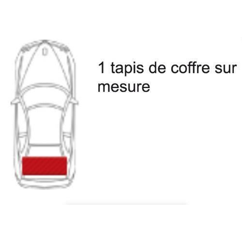Tapis coffre sur-mesure Renault Twingo - velours bordé