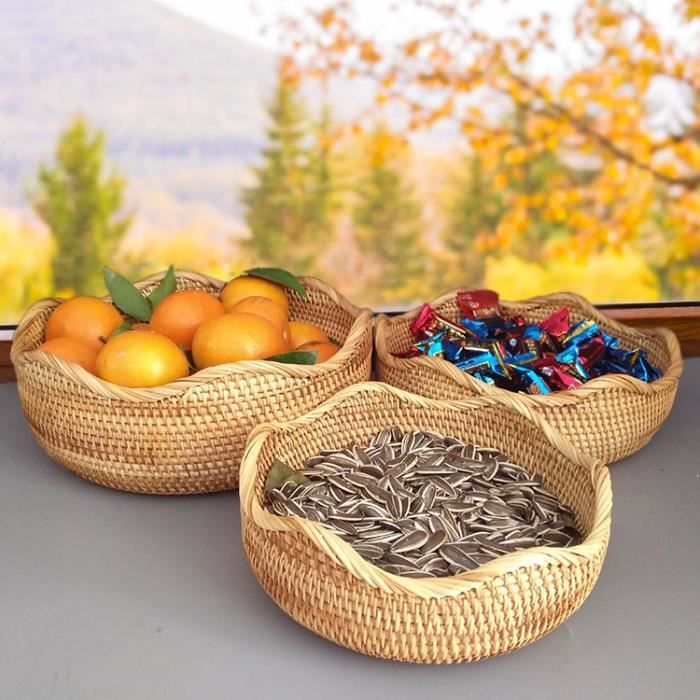 Panier De Rangement Citrouille - Rotin (PP) Multicolore, 29x28 Cm - Neuf