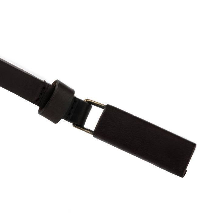 Ceinture Lacoste Femme Cuir Noir Noir Cdiscount Pret a Porter