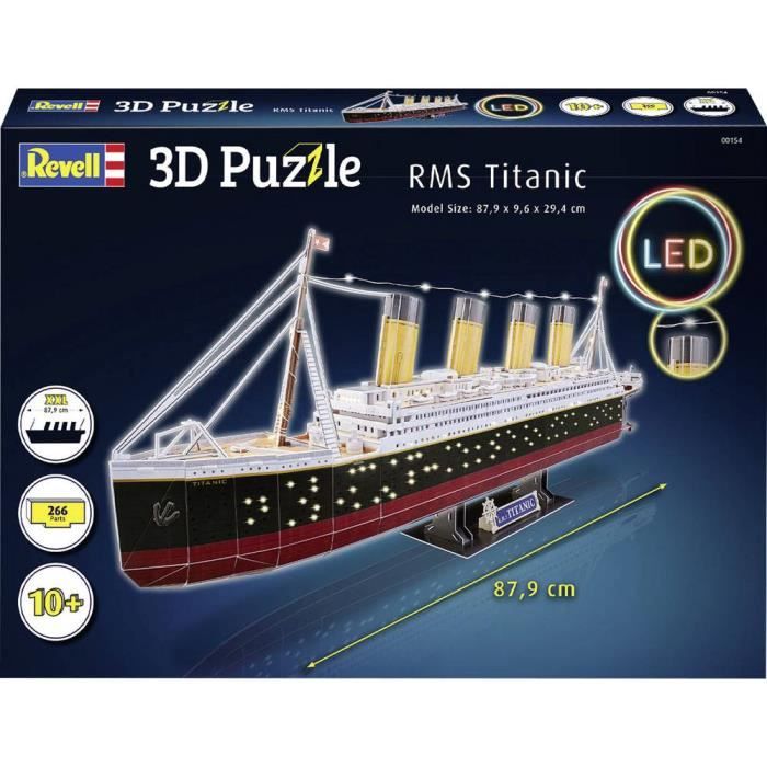 Revell 00154 RV 3D-Puzzle RMS Titanic - LED Edition Puzzle 3D