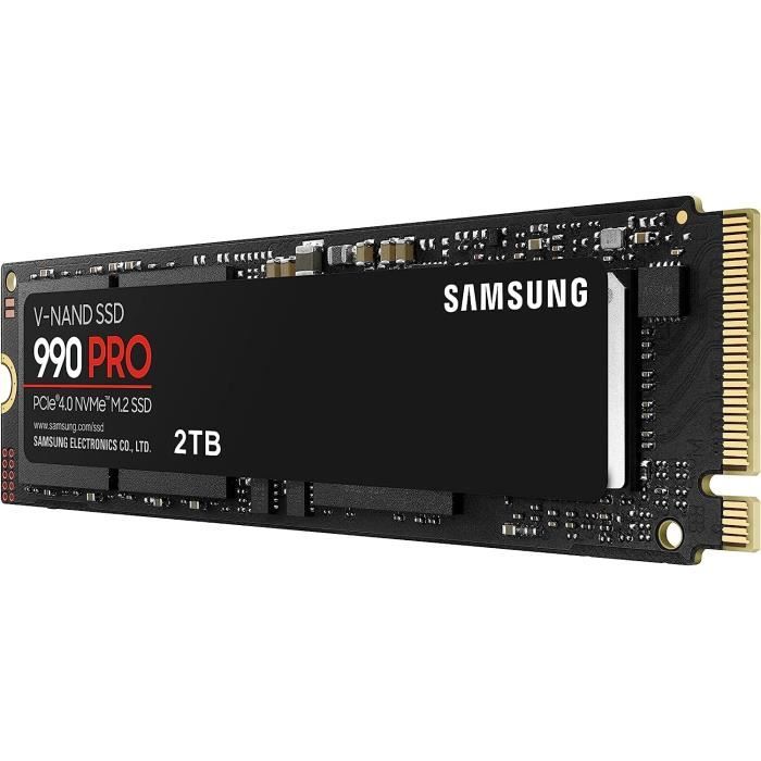 Disque SSD Samsung 990 Pro 2To - NVMe M.2 Type 2280 à prix bas