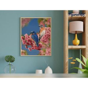 Kit Peinture Par Numéros : Oiseaux Sauvages Pour Adultes Et Débutants - Loisir Créatif