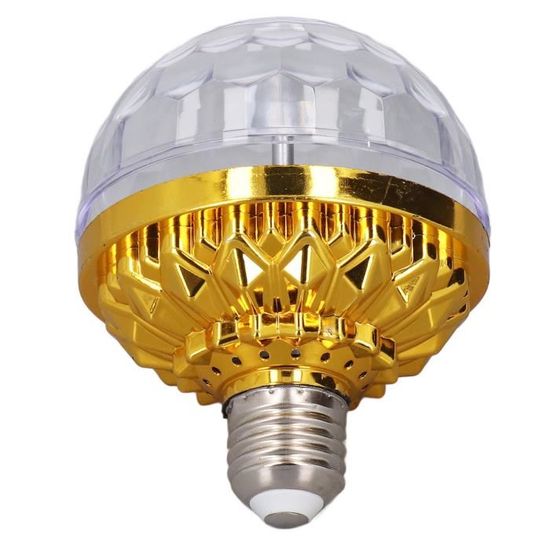 LIU-7374285581831-Lumière de boule rotative à LED Boule lumineuse LED  colorée en métal 6W avec prise universelle pour cérémonie de
