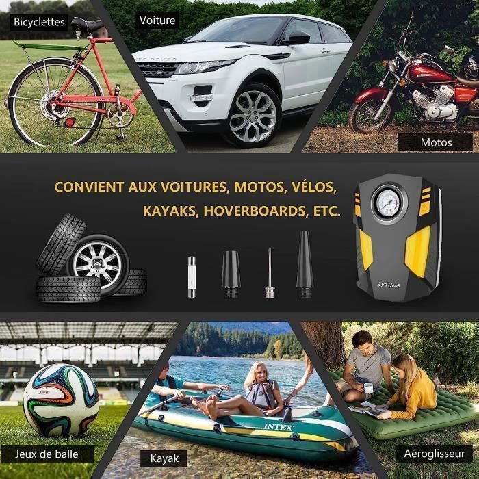 Gonfleur Pneus Voiture sans Fil Mini Compresseur à Air Portatif 150 PSI (10,3 Bar) Inflation Rapide Cylindre 17 mm | Leroy Merlin