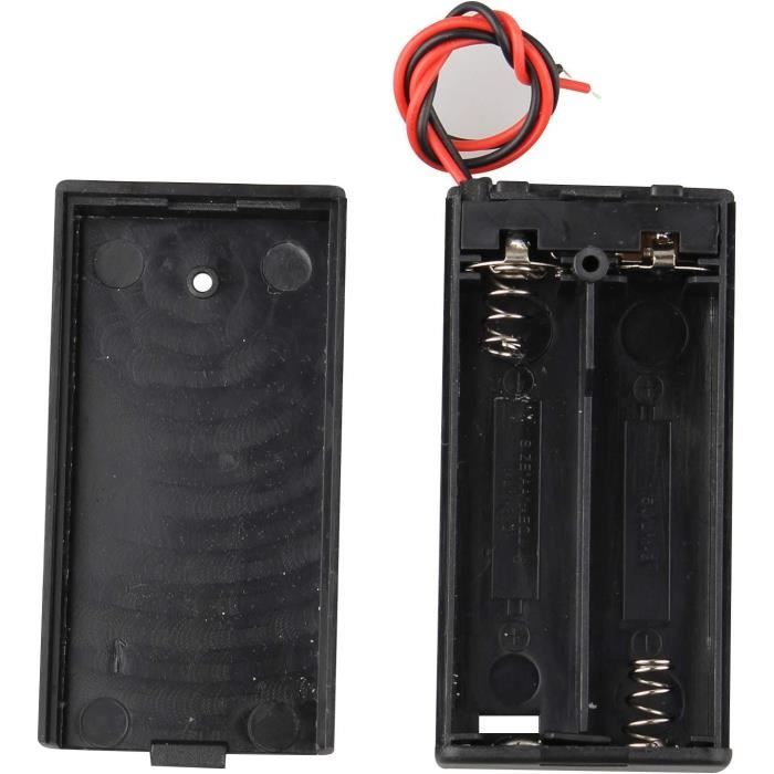 Lot de 10 boîtiers pour piles 3 V AA 2 x 1,5 V en plastique avec — free download