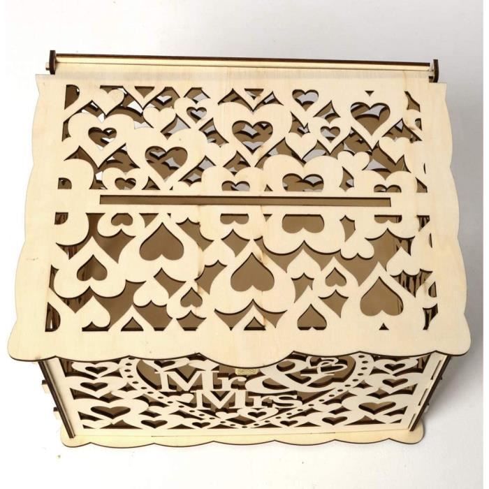 35x25x19 Cm Naturelle Urne Mariage LAUBLUST - Boîte à Cadeaux Bois Naturel 35x25x19 Cm Avec Fente Décoration Mariage 35x25x19 Cm Naturelle Urne Mariage LAUBLUST - Boîte à Cadeaux Bois Naturel 35x25x19 Cm Avec Fente Décoration Mariage