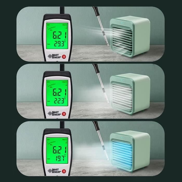 Tower Ventilateur Climatiseur Tour 6 Vitesses – Refroidisseur D'Air Oscilllant Silencieux Avec Réservoir 230 Ml, Télécommande Et Minuterie 6h Ventilateur Sans Pale Dyson