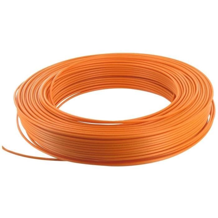 HALOTEC Câble Électrique Unipolaire Souple H05V-K Jaune/Vert 0,75 Mm² - 25m