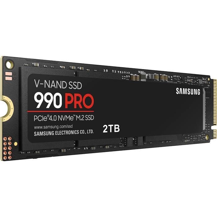 SAMSUNG 990 Pro - Disque Dur SSD - 2 To - PCIeGen4.0 x4 - NVMe2.0