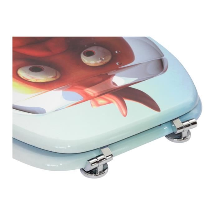 Abattant wc poisson rouge top