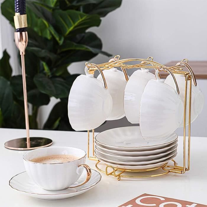 Porte-Tasses à Café Oldmoom - 6 Pièces Empilables Et Réglables - Rangement Armoire