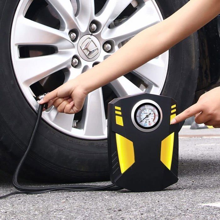 Gonfleur De Pneu Portable Compresseur D'Air Pompe À Air De Voiture Pour