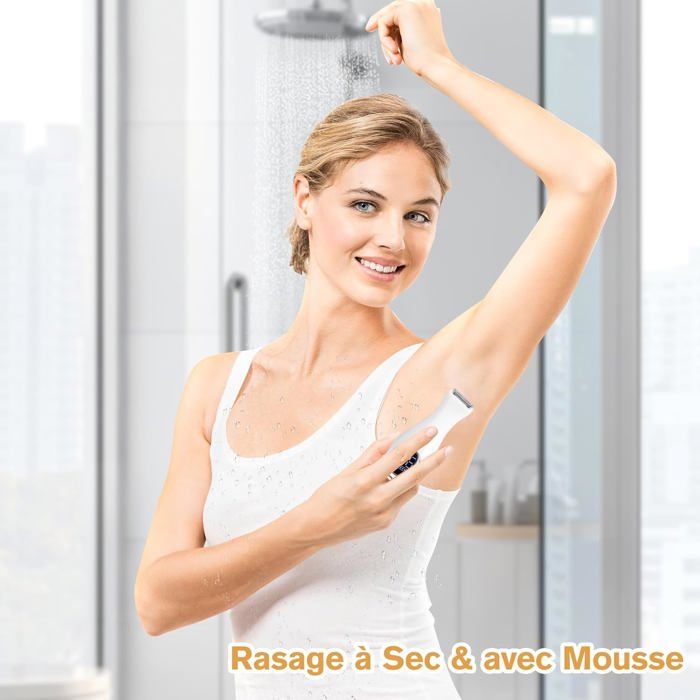 Rasoir électrique femme 5 en 1 TRAHOO Étanche IPX7 Sans fil 5 — free download