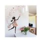 decalmile Rose Stickers Muraux F/ées Amovible Vinyle Autocollant Stickers pour Chambre B/éb/é Fille Chambre Enfant