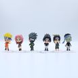 6 Pcs / lot version anime 18 Naruto sasuke figurine ensemble Figurine PVC jouet figurine modèle 7 cm cadeau de noël-0