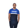 FREEGUN Tee Shirt Homme 100% coton RACING, regular fit, col rond & manches courtes - bleu taille S-0