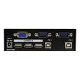 STARTECH Switch KVM USB VGA professionnel à 2 ports avec câbles - Kit commutateur écran clavier souris-0