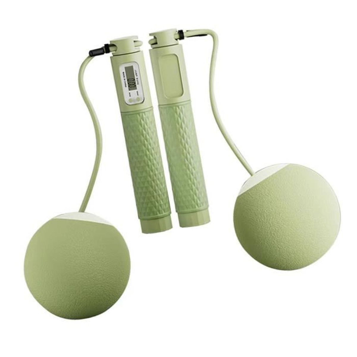 Corde Sans Fil de Comptage Numérique Corde à Sauter Sans Fil Corde à Sauter Sans Fil pour l'Entraînement Physique avec Compteur Intelligent pour l'Extérieur à l'Intérieur Rouge
