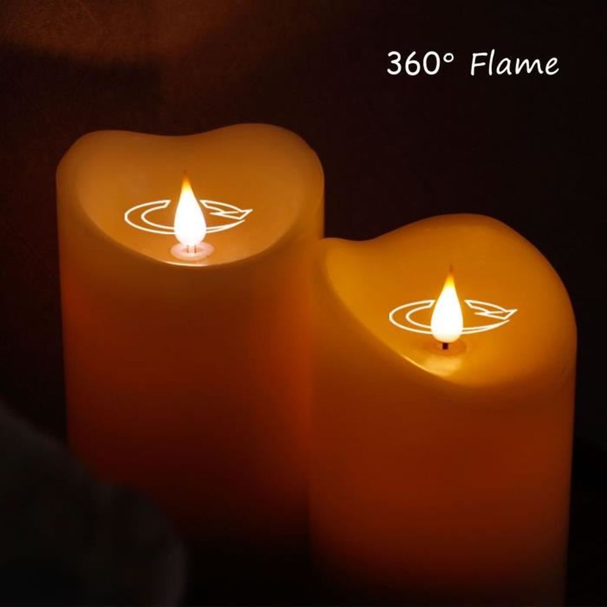 La Maison De Cire Histoire Vrai LED Bougie , Non Danger du Feu, Comme la Vrai Flame, beige ,3.75X6.5 -  Cdiscount Maison