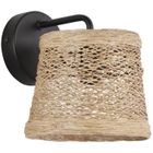 COREP Applique base ronde - Métal peint - H 18 x Ø 16 x P 20 cm - Naturel