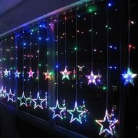 Etoile LED Rideau Lumineuse Guirlande De Noël Décoration Maison Fête