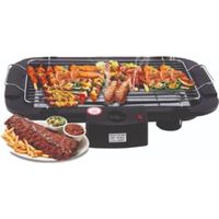 Barbecue de table électrique 2000W - Surface de grill (Lxl) 38x22 cm  - Noir