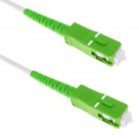 0,5 Mètres Câble à Fibre Optique pour Orange Livebox, SFR La Box Fibre et Bouygues Telecom Bbox, Blanc/Vert