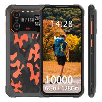 IIIF150 B1 Pro Smartphone Robuste 6Go + 128Go 6,5" FHD+ Écran 48MP Caméra 10000mAh Batterie Android 12 NFC 4G Double SIM - Orange