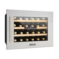 Cave à vin encastrable - Klarstein Vinsider 24D - 24 bouteilles Inox - Ecran LED