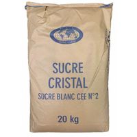 Sucré Cristal - Sucre Blanc N° 2 20kg 0