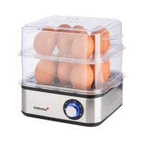 Cuit-vapeur et cuit-œufs Korona 25303 - Petit cuiseur professionnel pour légumes - Jusqu'à 16 œufs - 500W