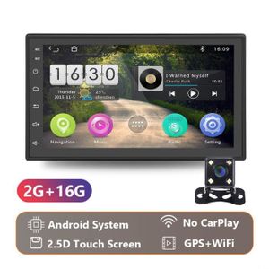 AUTORADIO Caméra 2G 16G 4LED - autoradio Android 7 ", MP