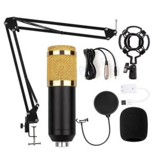 MICROPHONE Set or - Microphone karaoké à condensateur Bm 800,