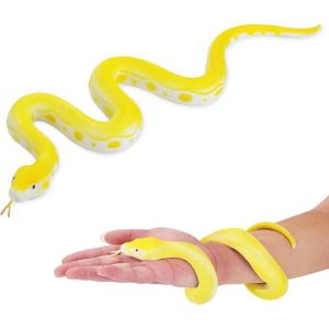 TOBOGGAN Figurines de serpent élastiques réalistes -Jouets pour enfants-Cadeaux pour enfants(doré)