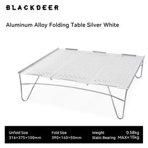 TABLE DE CAMPING argent blanc - Mini Table d'Extérieur Pliable et P
